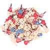 100Pcs Assorted Wood Buttons Vintage GuitarShape Sewing Button Clothing Supplies