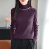 2026 Rhinestone High Neck Slim Fit Women's Knitwear Sweater - Chic Autumn Winter Base Layer
