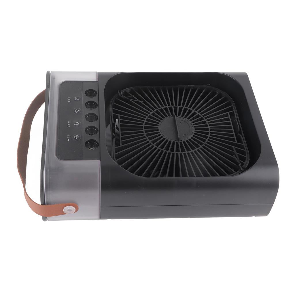 Personal Evaporative Air Cooler with 600ml Water Tank USB 7 Color Light 3 Speeds Air Cooler