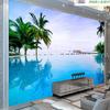 Mural Wallpaper Creative Blue Pool Ocean View Photo Wall Paper Living Room TV Sofa Bedroom Decor Mural