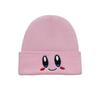 Pink Star Kirby Hat Embroidered Expression Versatile Wool Hat Autumn and Winter Casual Cute College Style Knitted Hat for Women
