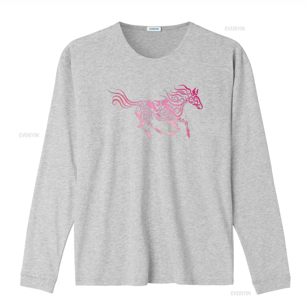 Fast Watercolor Horse T Shirt for Girls Women vintage Washed Versatile Breathable Soft designer clothes fashion Stylish