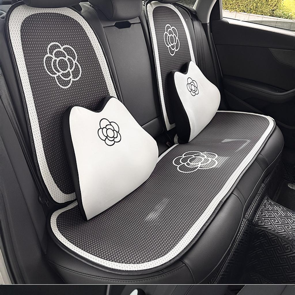 Camellia Opěrka hlavy do auta Paměťová pěna Polštář na krk pro léto Pohodlný bederní polštář s Vlastnostmi