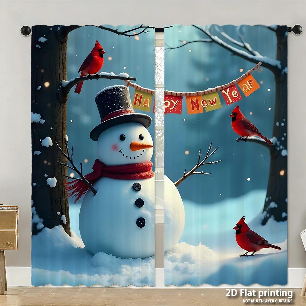 Piece Set High Definition Digital Printed Curtainsthanksgiving Style Pheasant Orange Pumpkins Autumn Leaveshome Decoration Curtain Polyester