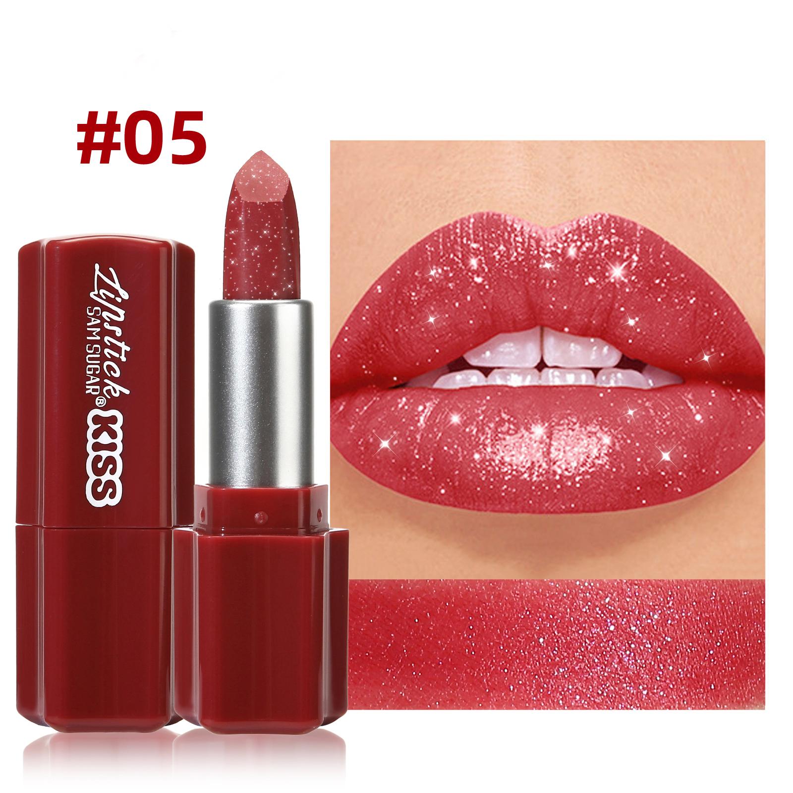 

6 цветов блестящая помада увлажняющая красная розовая сверкающий блеск цвет для губ высокопигментированные тинты для губ металлический финиш макияж для губ