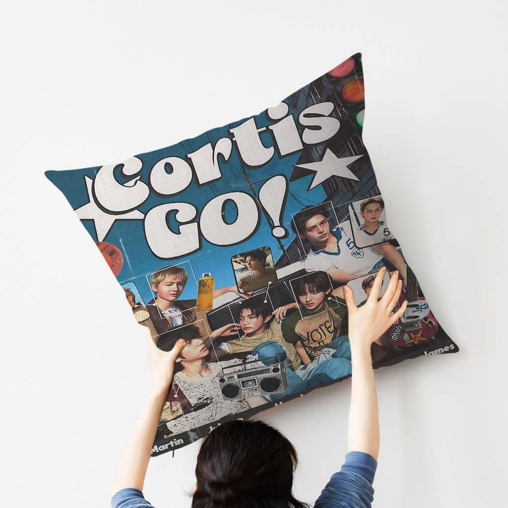 Kpop Music C-CORTIS Personalized Pillow Dust Cover Bedroom Kids Party Decoration Pillowcase Birthday Children Gift