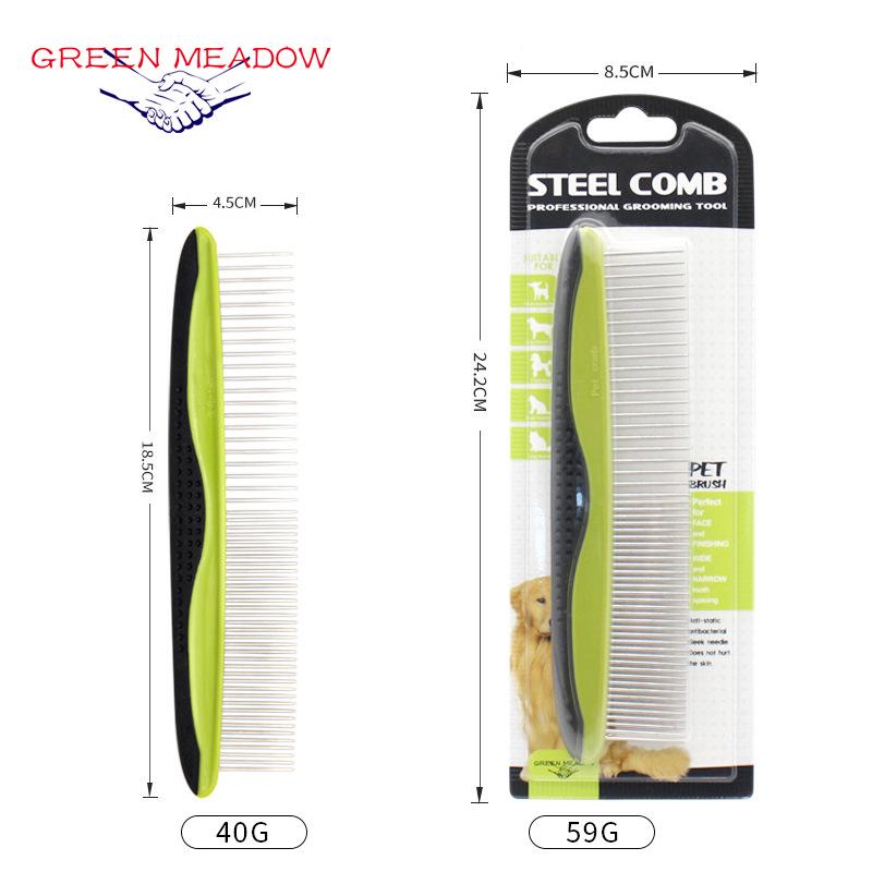Pet Hair Removal Comb for Cats and Dogs - Detangling & Grooming Tool