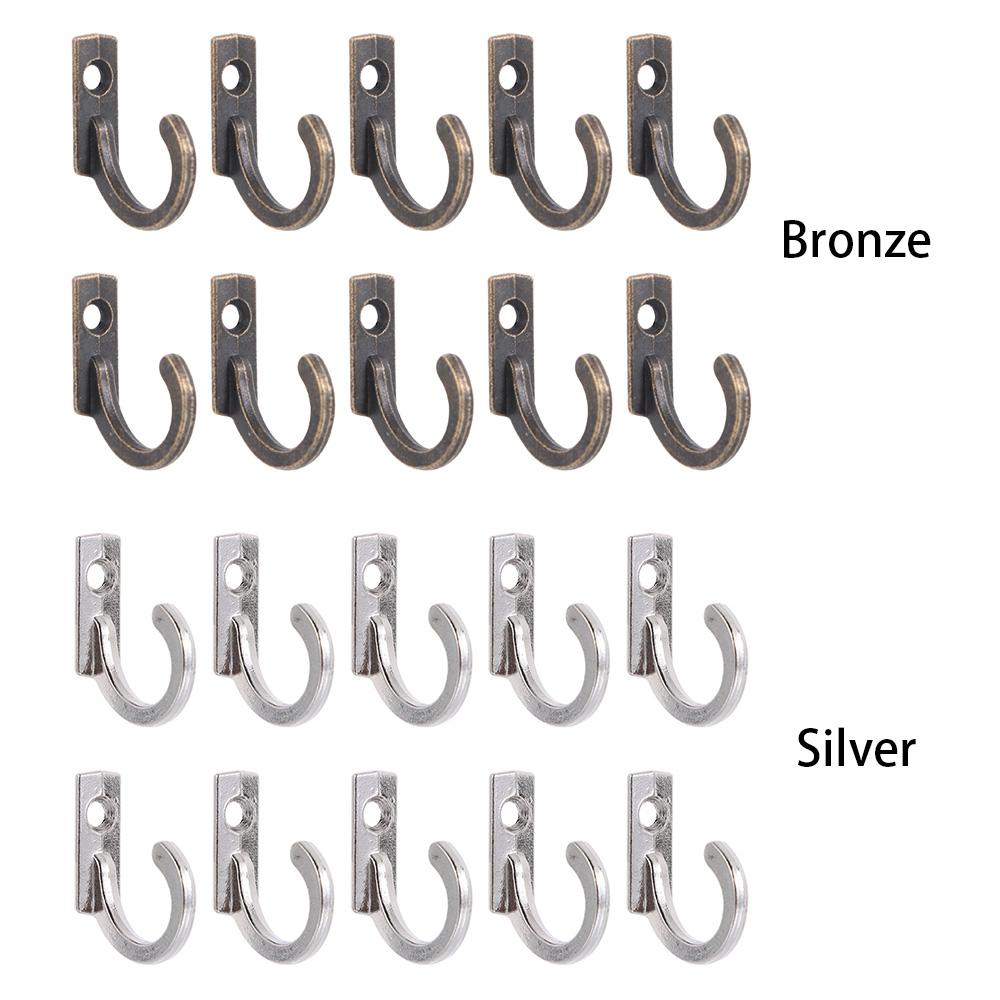 Clothes Towel Organizer Shelf Storage Single Prong Hook Metal Antique Hooks Wall Door Coat Hanger