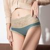 Underwear for Women Made of Pure Cotton Antibacterial High Waisted Sexy Hip Lifting Lace Mid Waist Thin Breathable Oversized Waistband for Girls