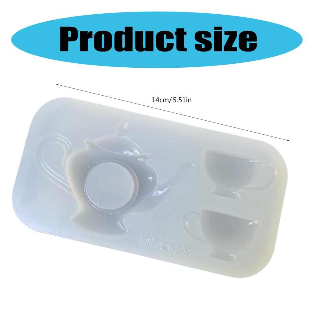 Easy to Clean Silicone Mold Quicksand Teapot Accessories Mould Elegant Jewelry Accessory Making Mould for Craftsmen