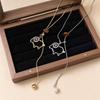 Geometric Y-Shaped Necklace Silver Color Charm Choker Necklaces New Sweater Chain  Gifts