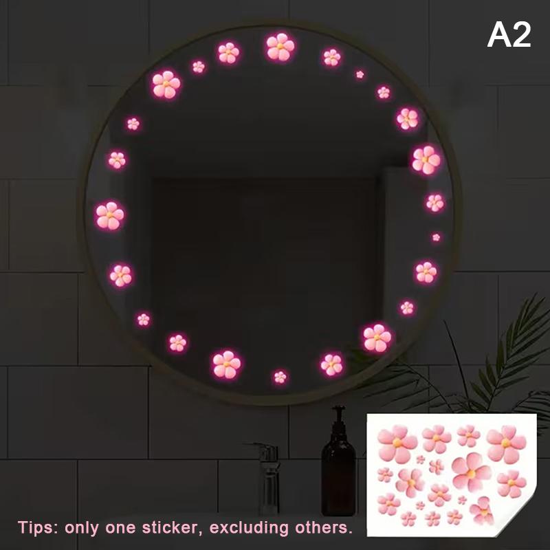 Glow-in-the-Dark Turtle Self-Adhesive Stickers Waterproof Bathroom Bedroom Decals Home Decor Sink Wall Art