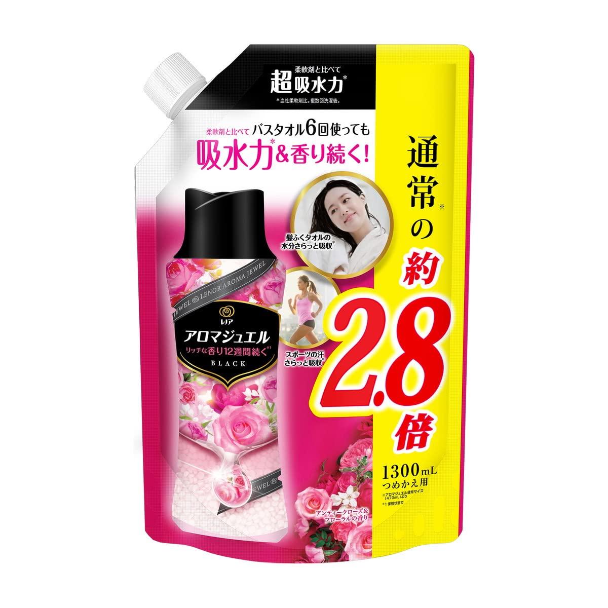 

Lenor Happiness Aroma Jewel Scented Antique Rose Large Beads, & Floral, Refill, Capacity, 1,300mL розовый