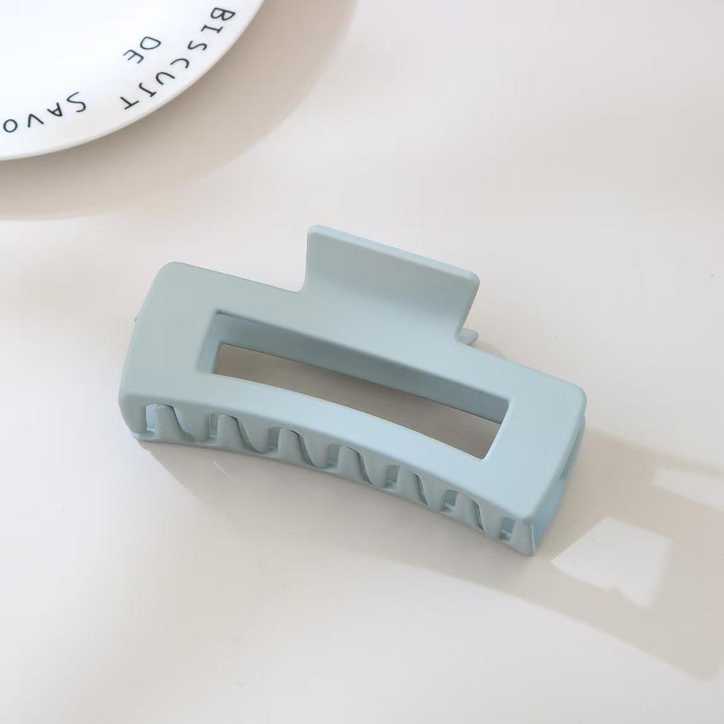 8.5CM x 10.5CM Rectangular Matte PS Hair Clip - Simple Shark Hair Accessory