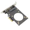 SSD Expansion Card PCIe X4 To NVME Riser Card Hollow Design Good Heat Dissipation for OS X for Win