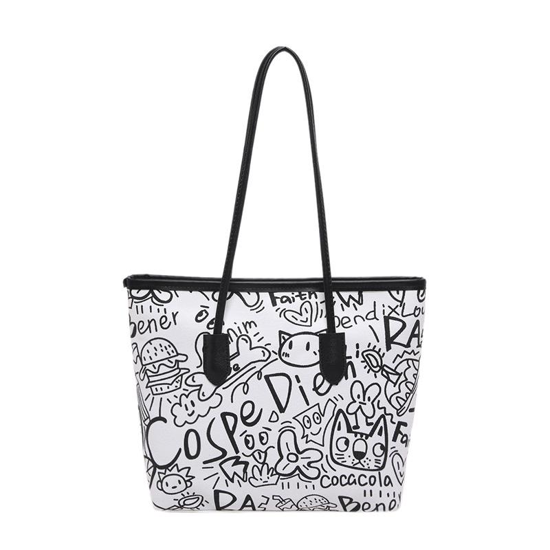 Autumn/winter 2025 Graffiti Portable Tote Bag