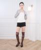 Bellialeu Cotton Basic Bolero-Gray