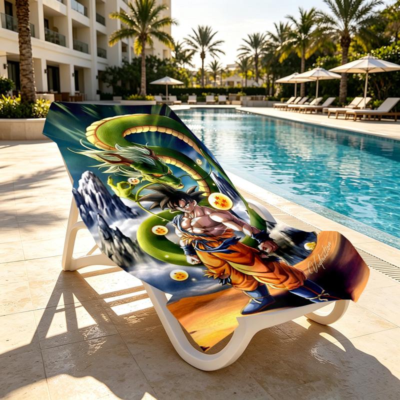 DRAGON BALL Print Beach Towel Design, Soft, Lightweight. for Home Bathroom, Spa, Pool, Yoga, Surfing, Camping, Gift for Family, Friend