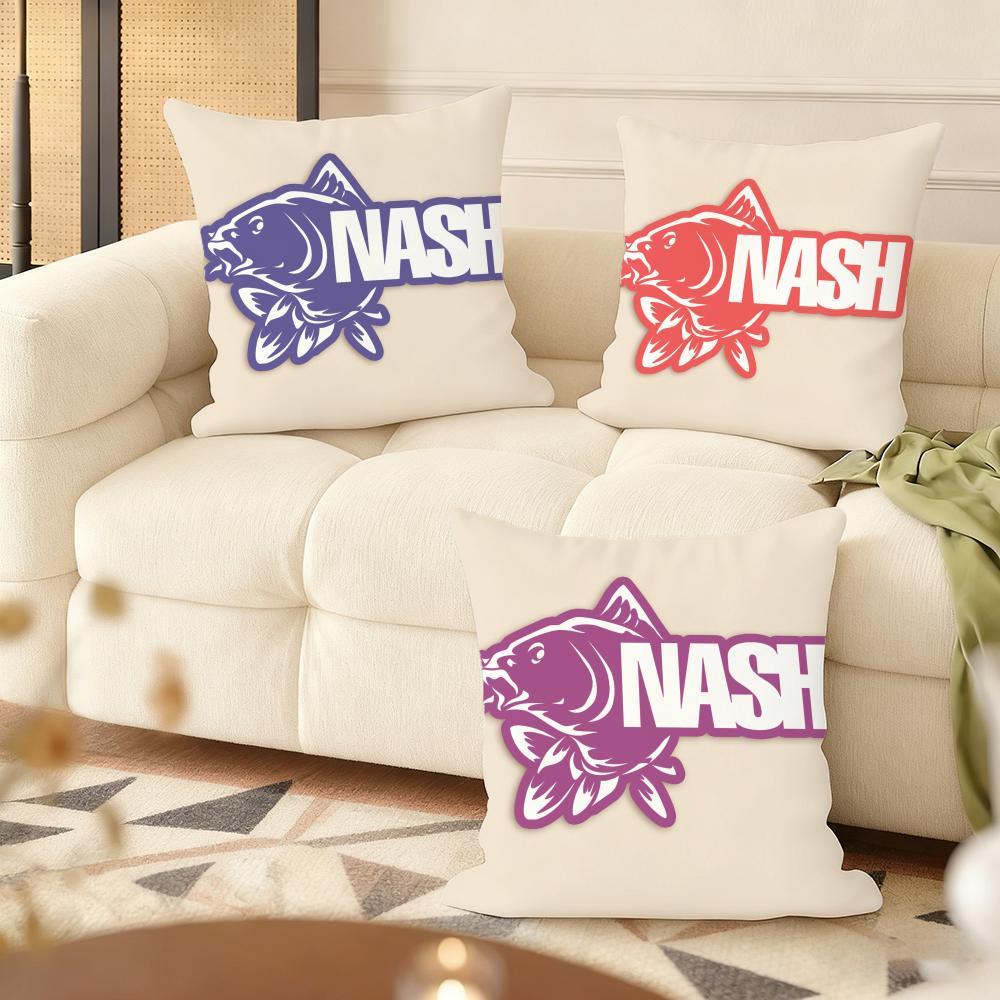 Brand N-Nash Fish Cushion Cover Soft Short Plush Pillow Cover Smooth Cozy Texture Aesthetic Cushion Case Home Decor
