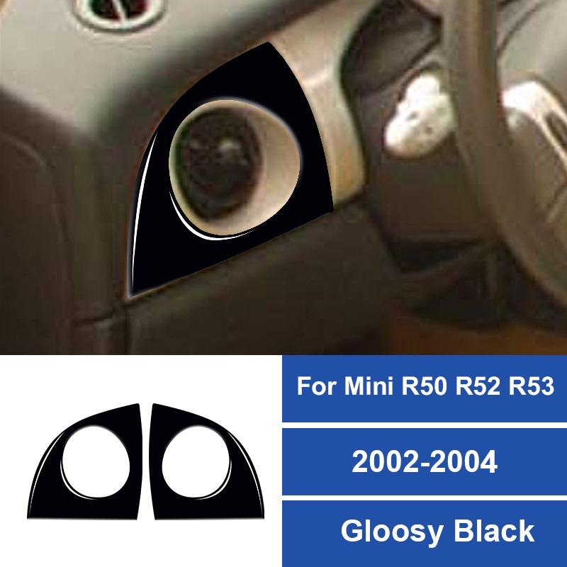 For Mini Cooper Hatch R50 R53 2002-2004 Car Dashboard Console Side Air Outlet Cover Trim Soft CarbonFiber Interior Sticker