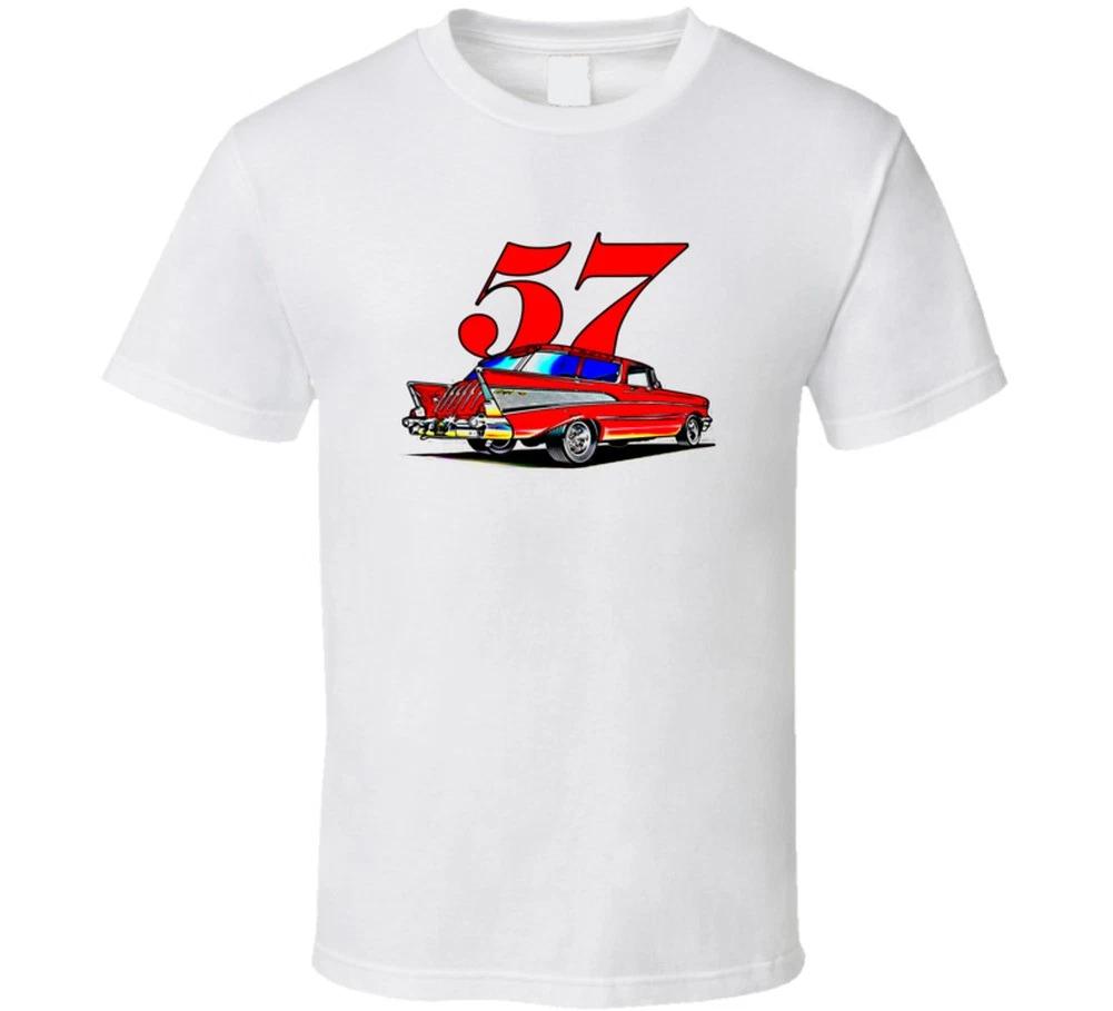 57 Chevy Nomad Wagon Hot Rod Musclecar Gift T Shirt 3XL