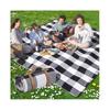 80”x 80” Picnic Blanket Extra Large, Waterproof and Foldable Beach Blanket, 3-Layer Outdoor Blanket for 6 To 8 Adults