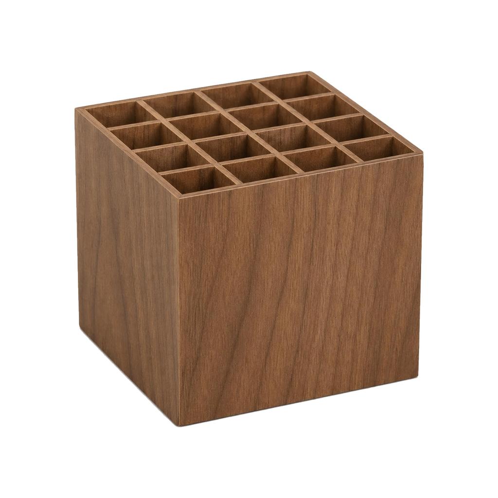 Basque Pen Stand S16 BW Brown Stylish Pen with Office Made in Japan TATSU-CRAFT - Holder, Desktop, Dividers, Portable, Use,