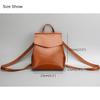 2025 Retro Damen Rucksäcke Echtleder Tagesrucksack Einfacher Luxus Rucksack für Damen Natürliches Rindsleder Schulter Umhängetaschen