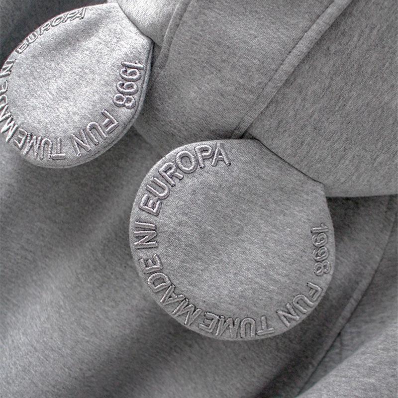 2023 Autumn/Winter Imitation Hua Cotton Loose Mid-Length Fleece-Lined Thick Coat