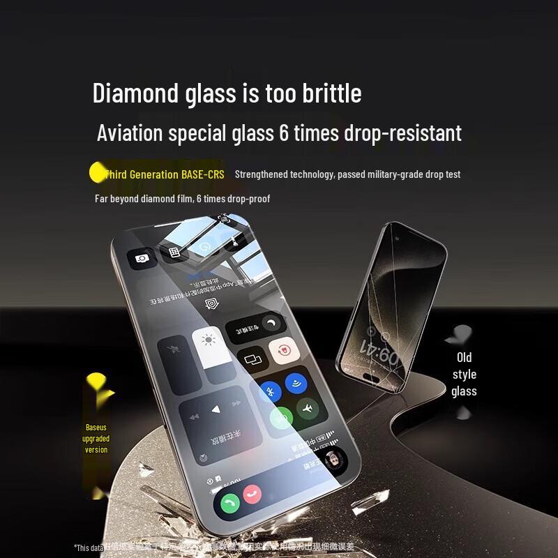 

Baseus iPhone 16 Pro Max Privacy Tempered Glass Screen Protector (2-Pack)