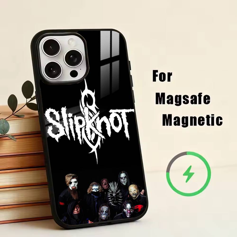 S-Slipknot Bone C-Church Phone Case For iPhone17,16,15,14,13,12,11 Plus,Pro Magnetic For Magsafe Wireless Charging