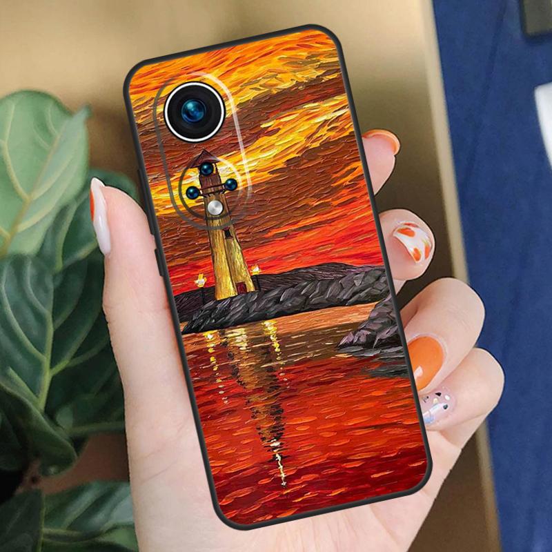 Van Gogh Oil Art Painting Case For Honor X9c X9b X8b X9a X8a X8 X9 50 70 90 Lite Honor 200 Pro Magic 7 5 6 Lite Cover