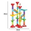 Track Toys Plastic Kids Maze Race DIY Bricks Assemble Kit Marbles Game Boys Girls Gifts