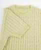 Titibait Half Sleeve Cable Knit ADW19092 Free Pink Women's