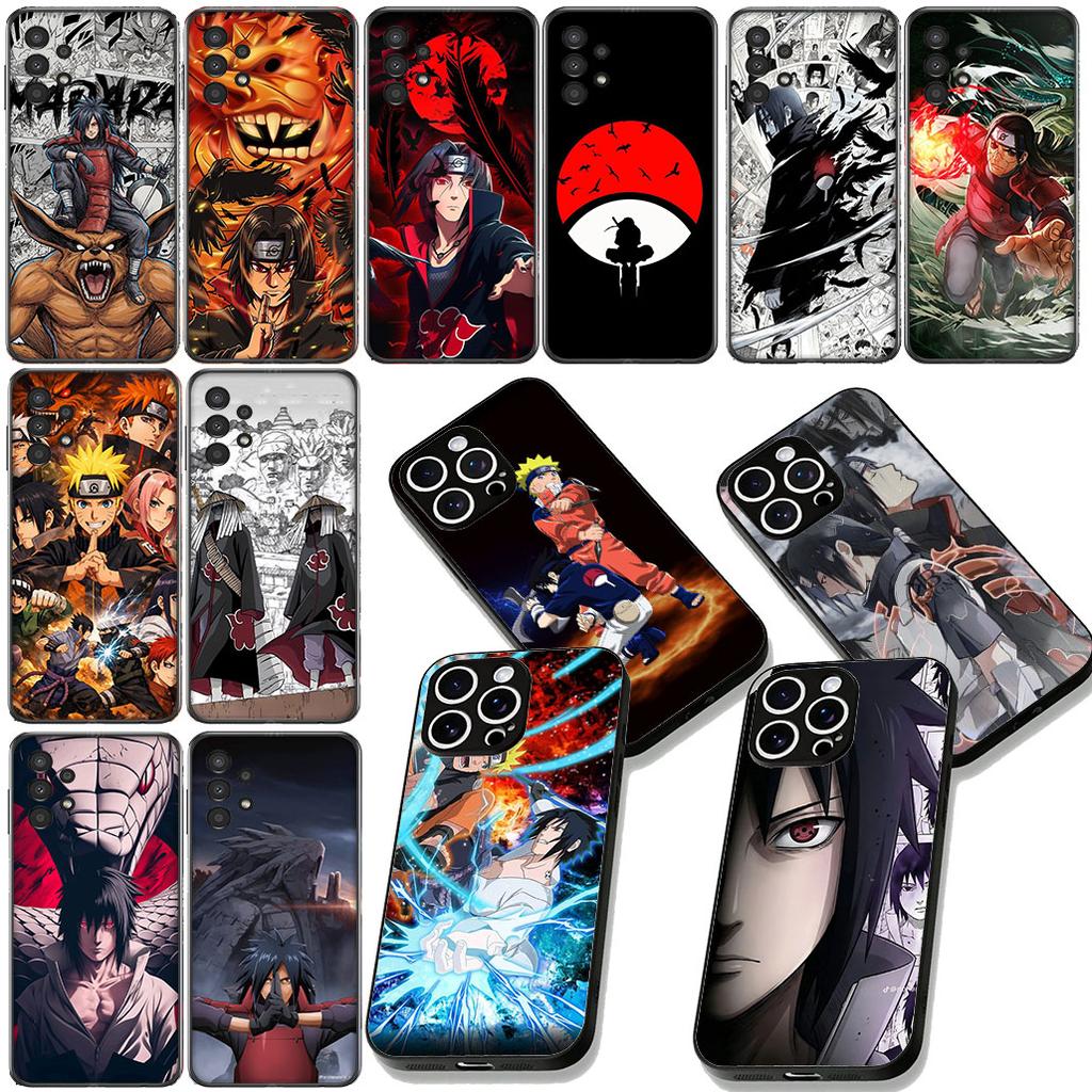Akatsuki Narutos Madaras Itachi Uchiha Sasuke Case for Samsung Galaxy A04 j7 J5 J2 Prime J8 A01 A02 A03  A42 M06 M16 M56 M23 M17