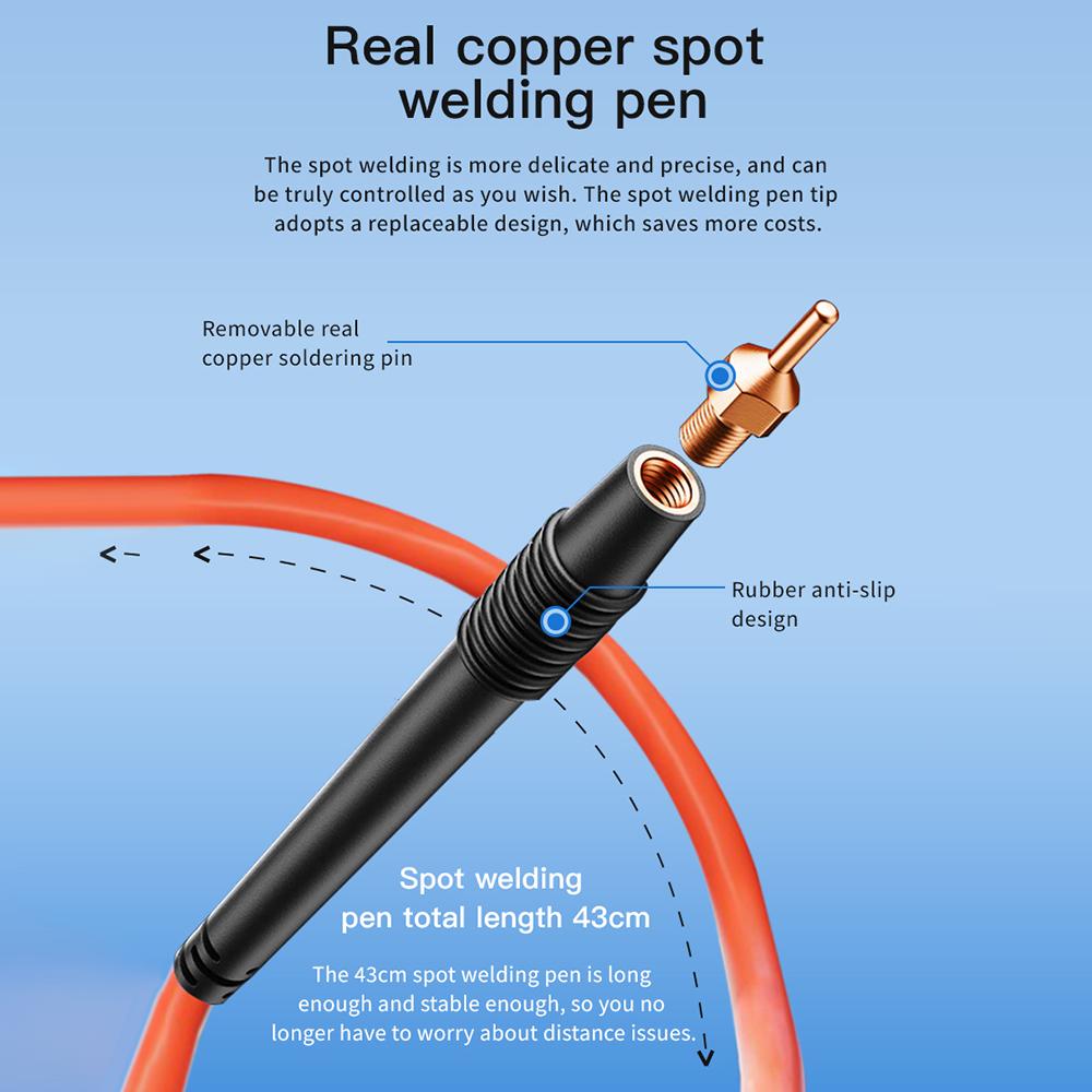 TK-10A Spot Welding Machine 8000mAh Portable 99 Level Intelligent Adjustable Spot Welder 1.8-Inch LCD Color Screen Spot Welder