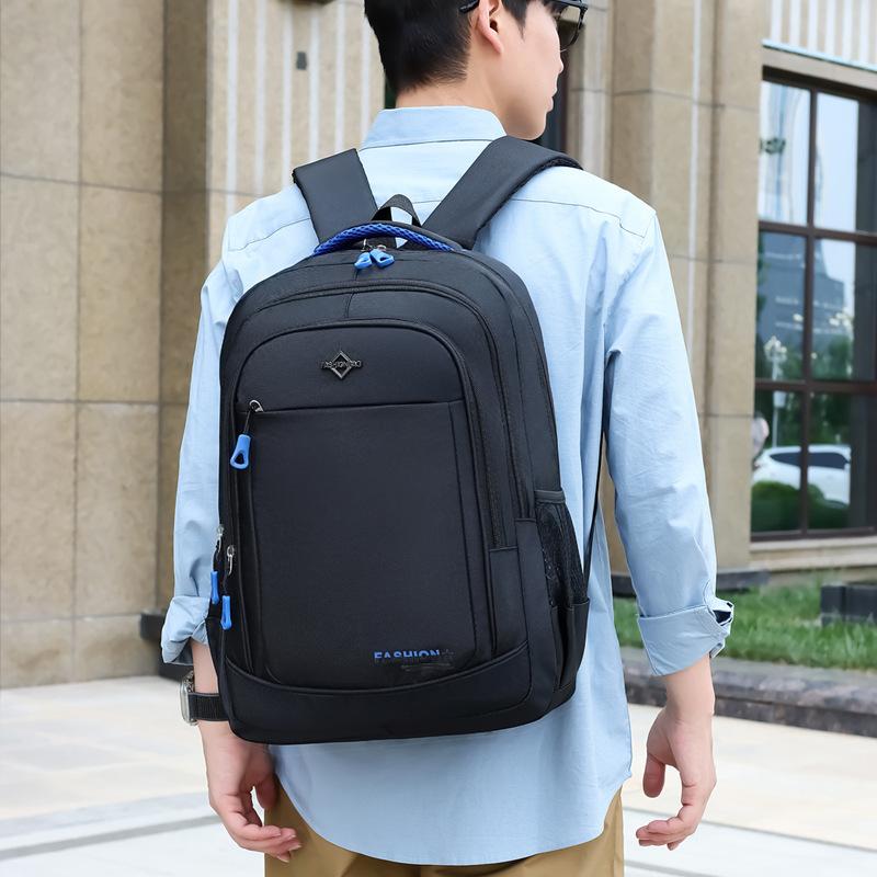 

Школьный рюкзак новый простой деловой рюкзак дешевый хорошее качество работа путешествия на плечо сумка для компьютера студенческий школьный рюкзак синий