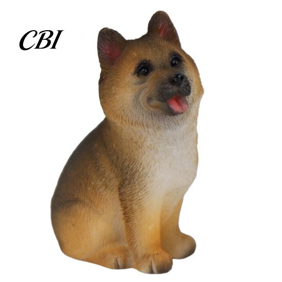Decorative Resin Statues Cute Puppy Figurine, Ornament for Desk And Car Decor, Small Garden Realistic Dog Figurines, Miniature Animal Statue