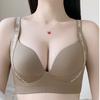 Plus-size Lingerie Women's Top Lactation Gathering Bra Anti-sagging Sports Bra Push Up Bra