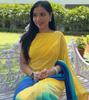 Trending Indian Ready To Wear Yellow Georgette Silk Saree