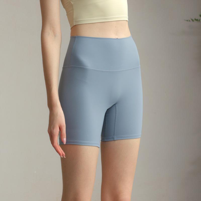Sports Shorts Spring and Summer New Solid Color Yoga Shorts Tight High Waist Elastic Sports Fitness Three-point Yoga Pants Women