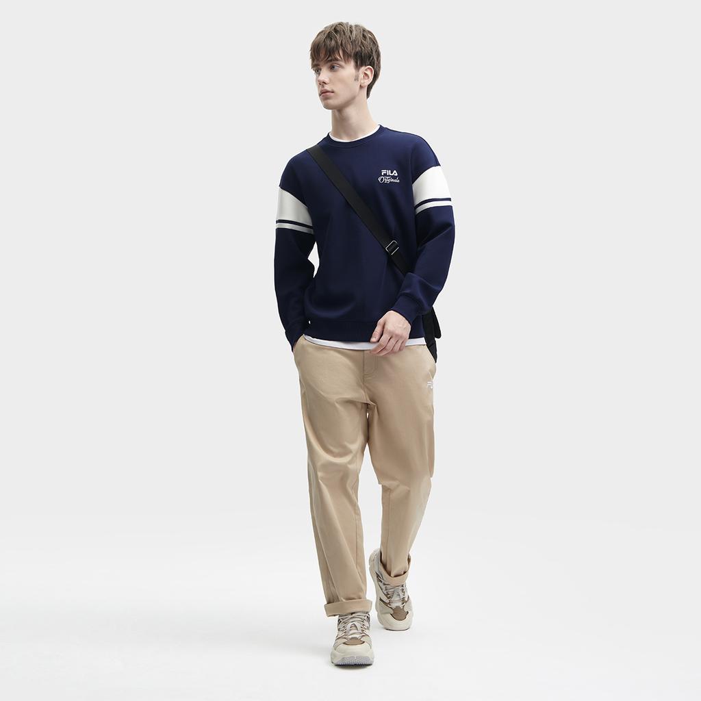 New FILA Sweatshirt Men's Legend Blue F11M349203FDB