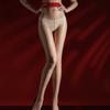 Zhixin Red Cashew Jelly Aurora Red Crotchless Ultra-Thin High-Density Sexy Shiny Pantyhose for Women
