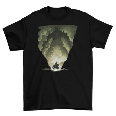 T-shirt Shadow of the Colossus Unisexe Adulte Tailles Amusantes Jeu Vidéo Géants Art Nouveau