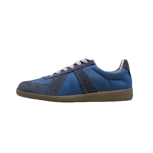 Leather Version~ Color Matching Round Head German Training Shoes Female Student Board Shoes Casual Sports Versatile Lace-Up Soft Sole Niche Flat