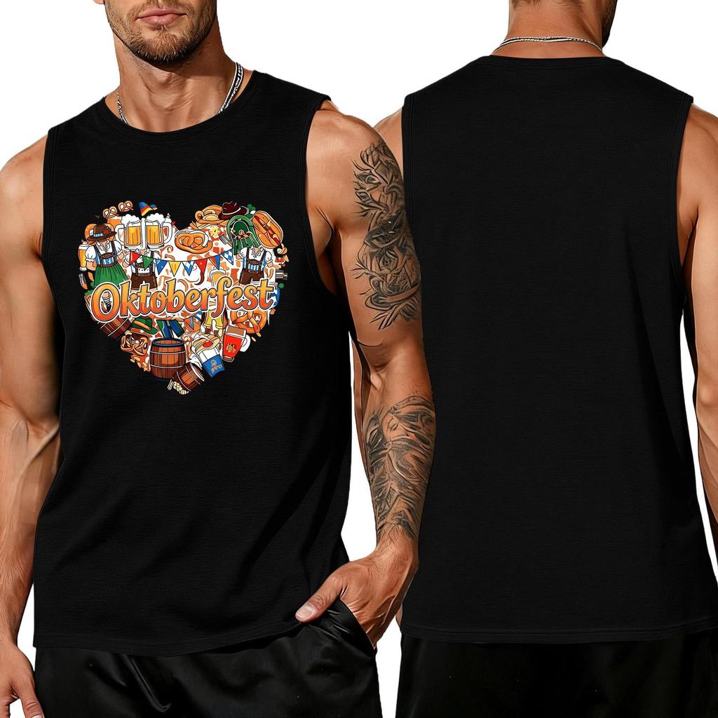 Men's Sleeveless Tank Top Summer Casual Loose Fit Muscle Shirt Lightweight Breathable Fabric Comfortable Daily Wear