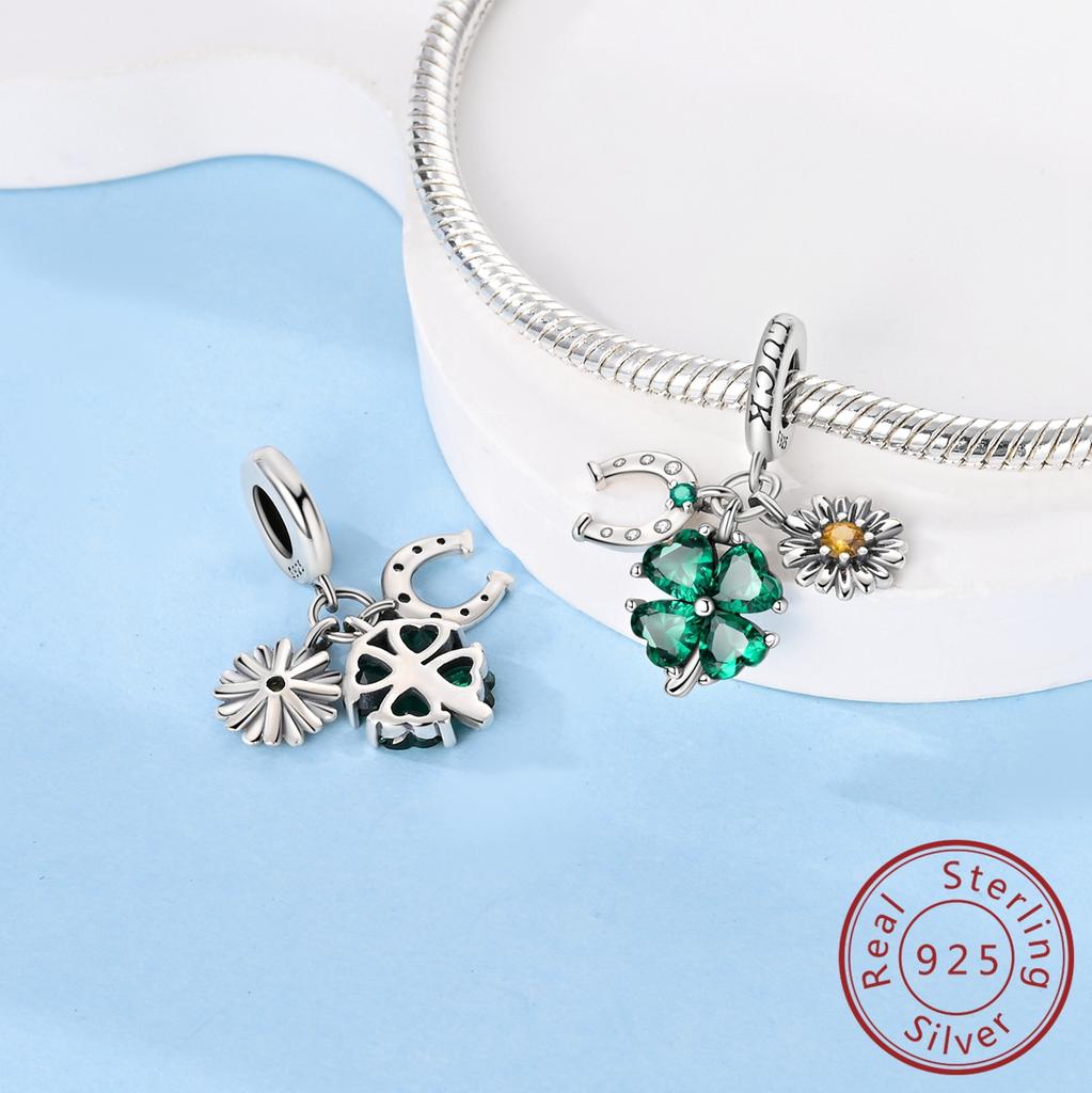 100% Copper Charms Bead Fit Original Bracelet Cz Inlaid Zirconium Pendent Dangle For Women Diy Jewelry Gift