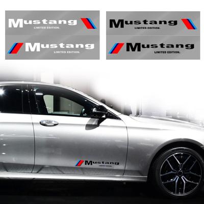 2 szt. Naklejka 3D na drzwi boczne samochodu Odznaka Naklejka Dekoracja Dla Mustang F10 Zapatillas Miniatura Gt Shelby 2005 2015 Mujer 2012 Kuga