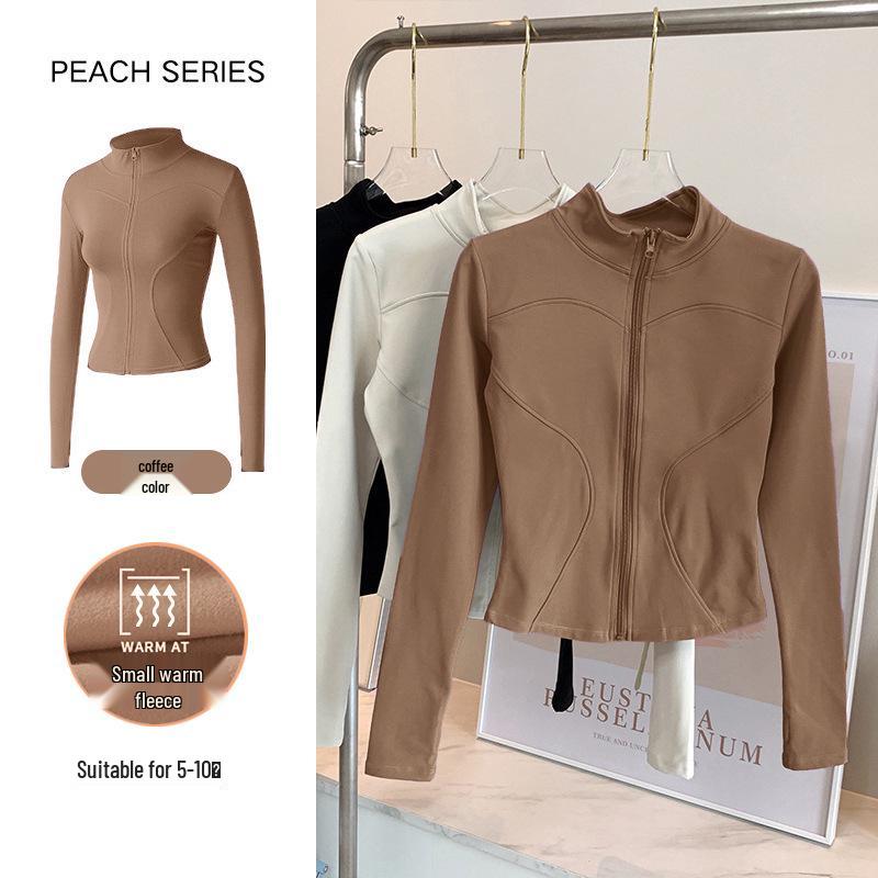 

Women s Plus Velvet Slim Fit Long Sleeve Yoga Top - Breathable and Lightweight Fitness Wear XXL