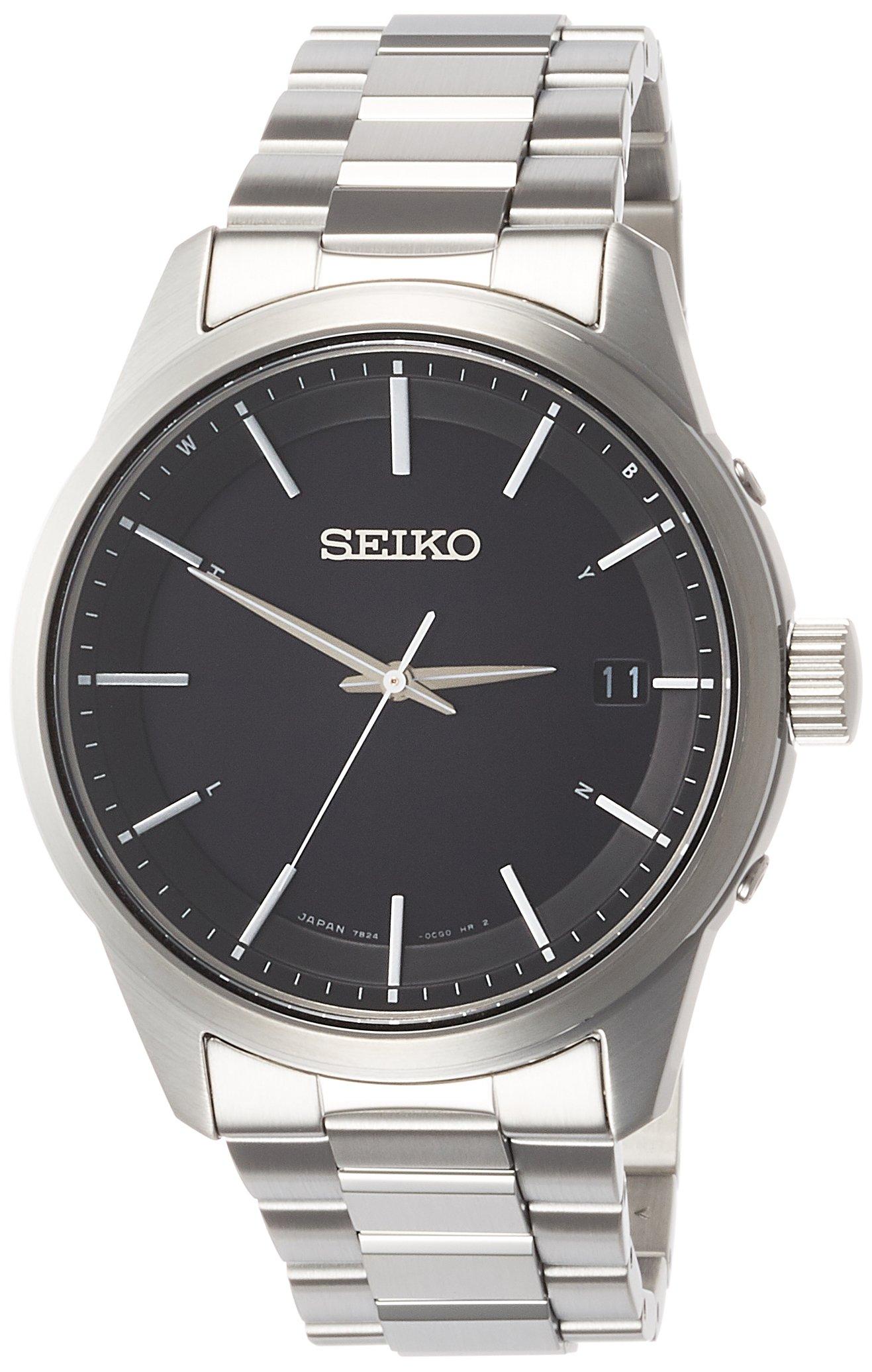 

[Часы Seiko] Часы Seiko Selection Basic Solar Radio из нержавеющей стали, модель SBTM255, мужские, серебристые